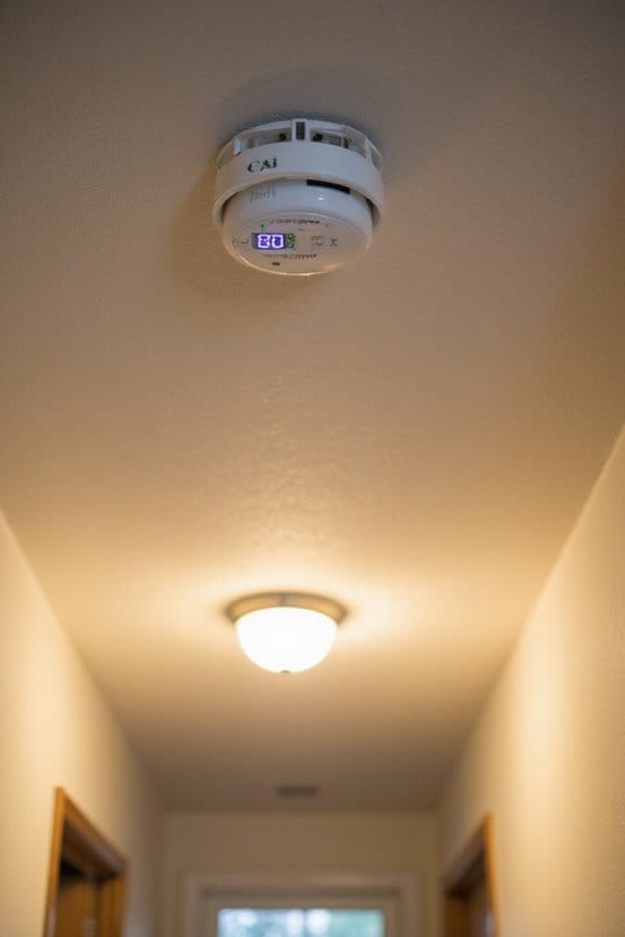 ceiling installation co detector guidelines
