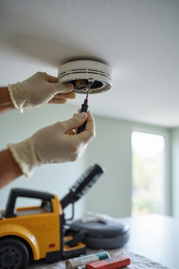 clean smoke detector regularly
