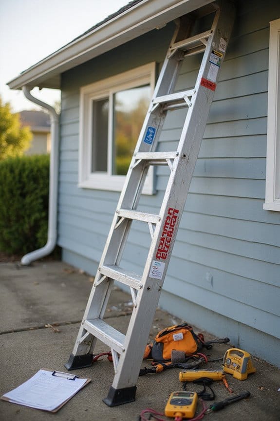 common ladder fall causes