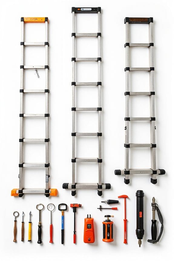 compact easy storage ladders