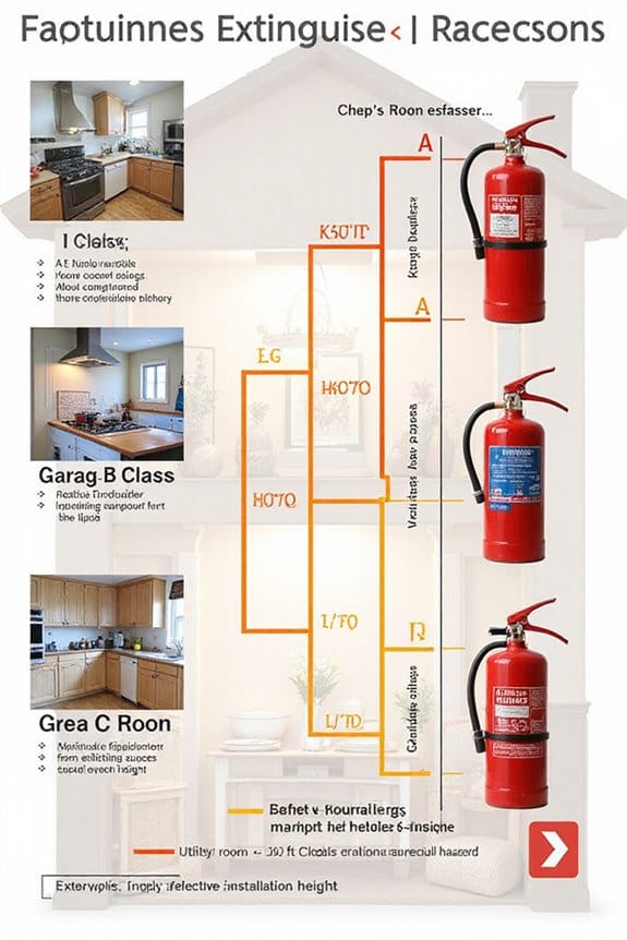 fire extinguisher distance guidelines