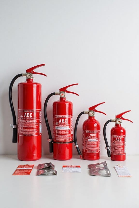 home fire extinguisher size