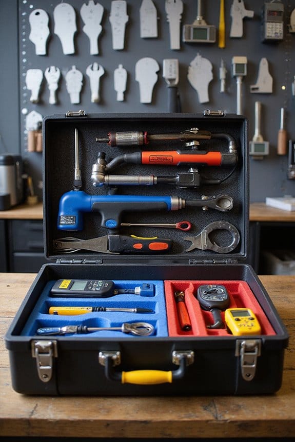 hygienic color coded tool storage