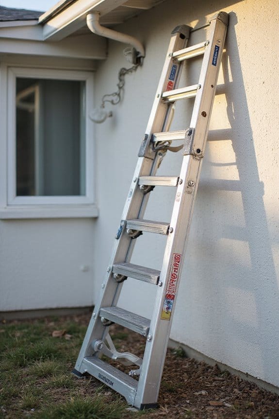 ladder positioning and safety