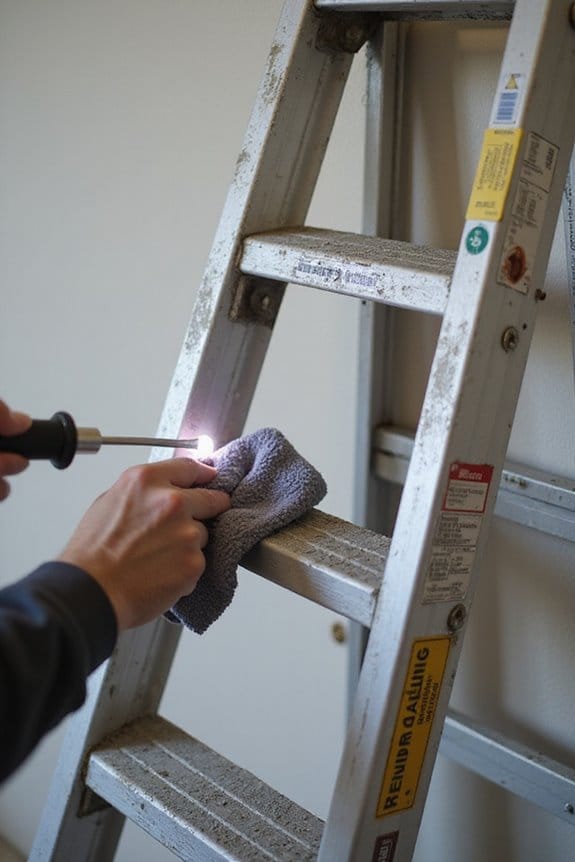 ladder safety and cleanliness