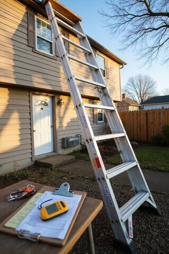ladder safety setup conditions
