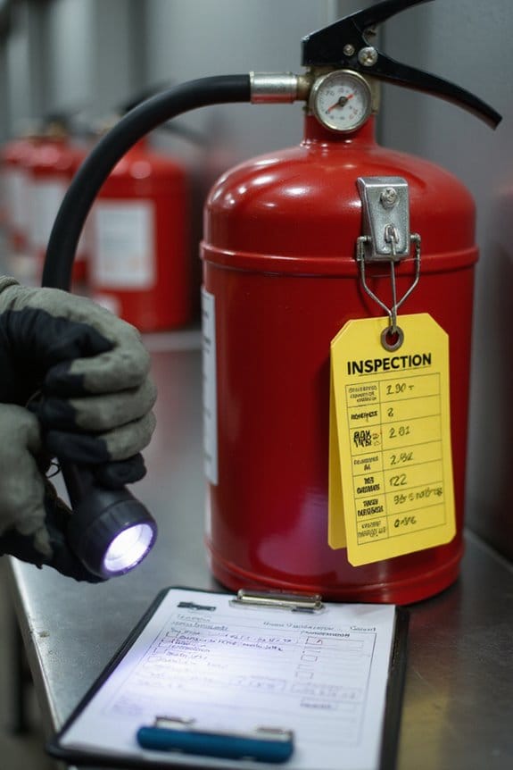 monthly fire extinguisher inspections