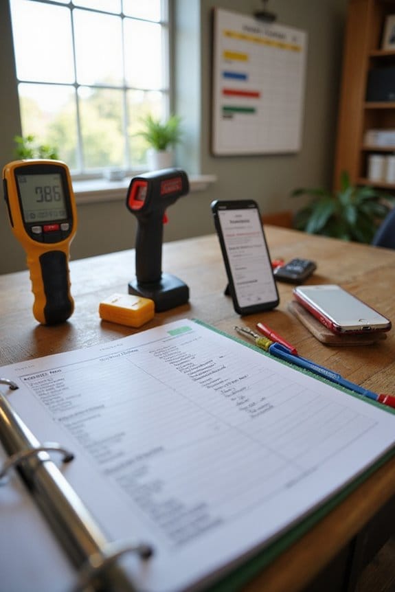 organized home maintenance records