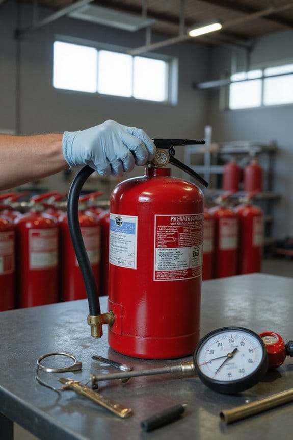 regular fire extinguisher maintenance