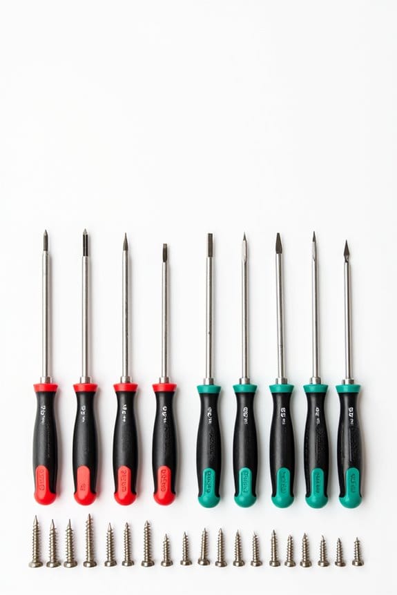 screwdriver tip shapes differ