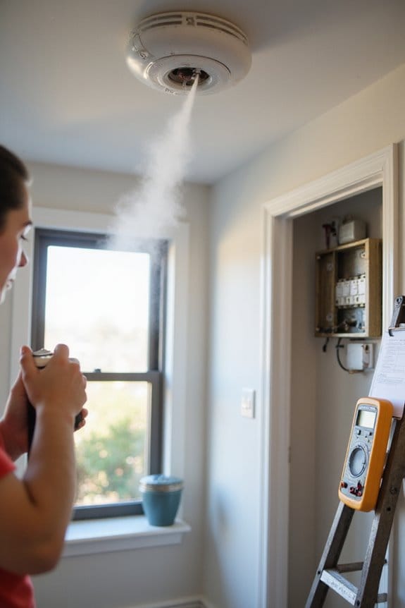 smoke detector visual inspection